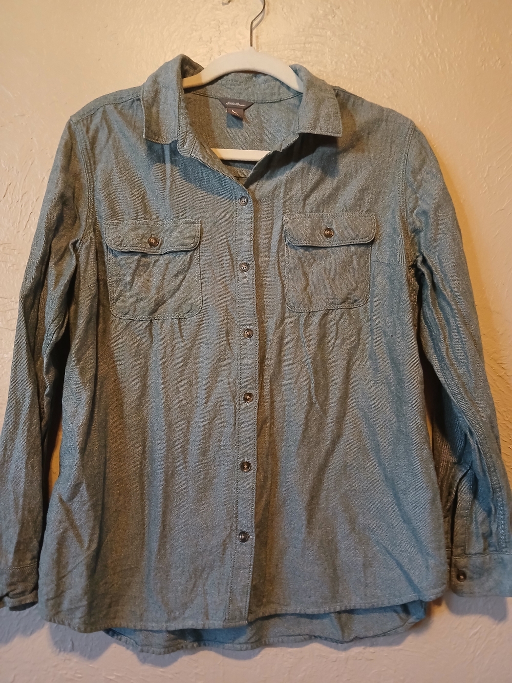 Women's Casual Button-Up Shirt - Light Blue
